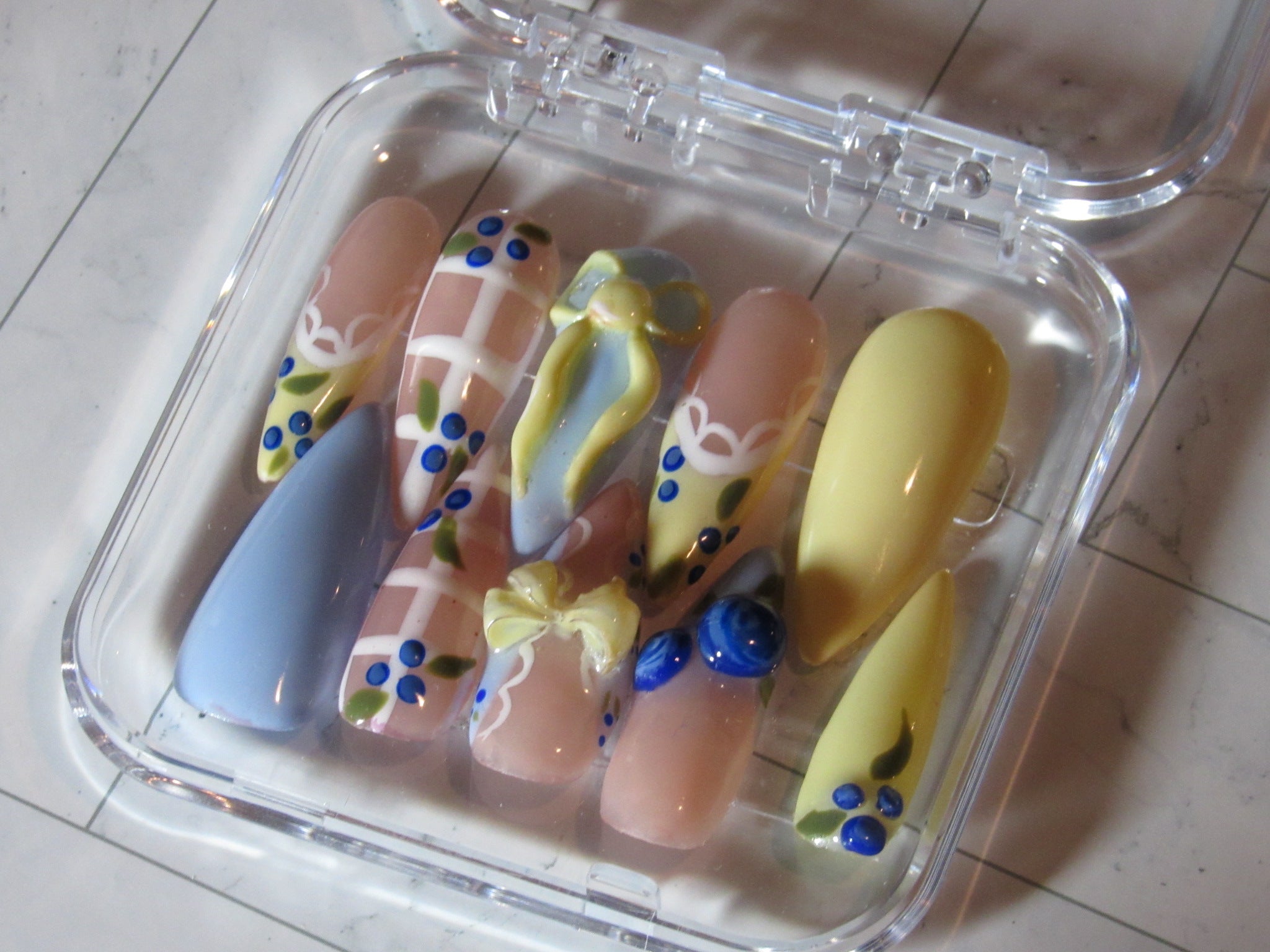 Long Almond Lemon Blueberry Picnic