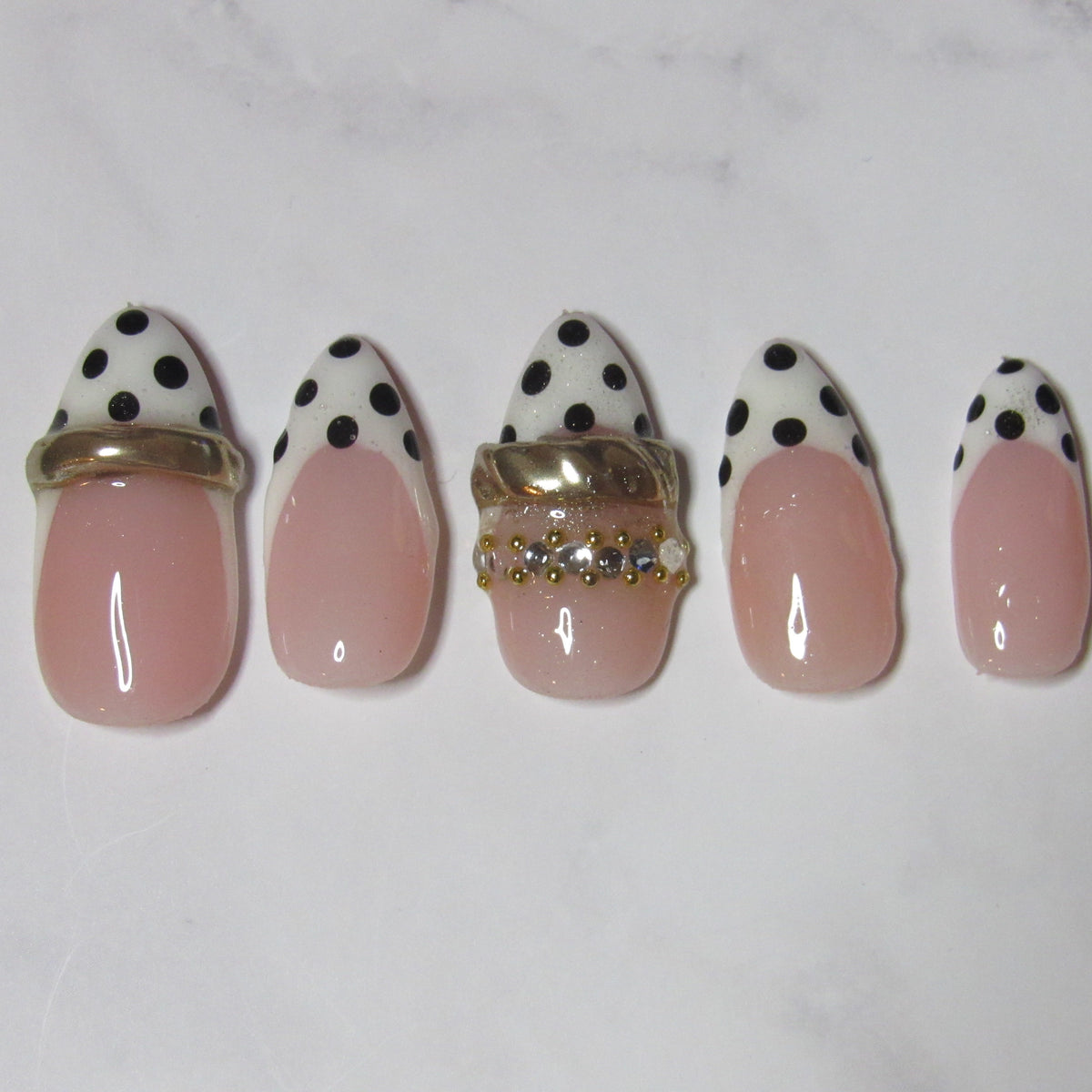 Bangled Polka Dot- White