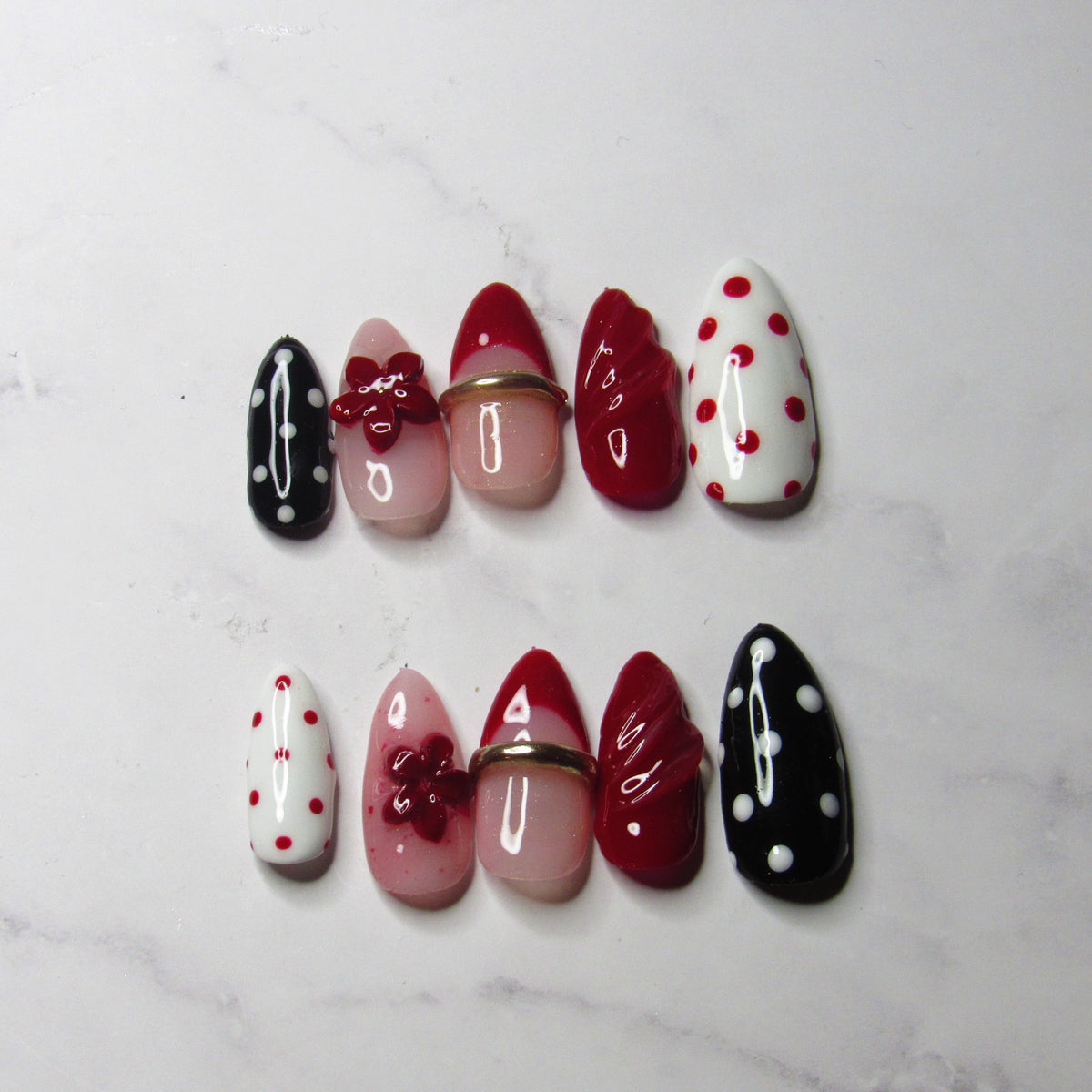 Dotted in Crimson