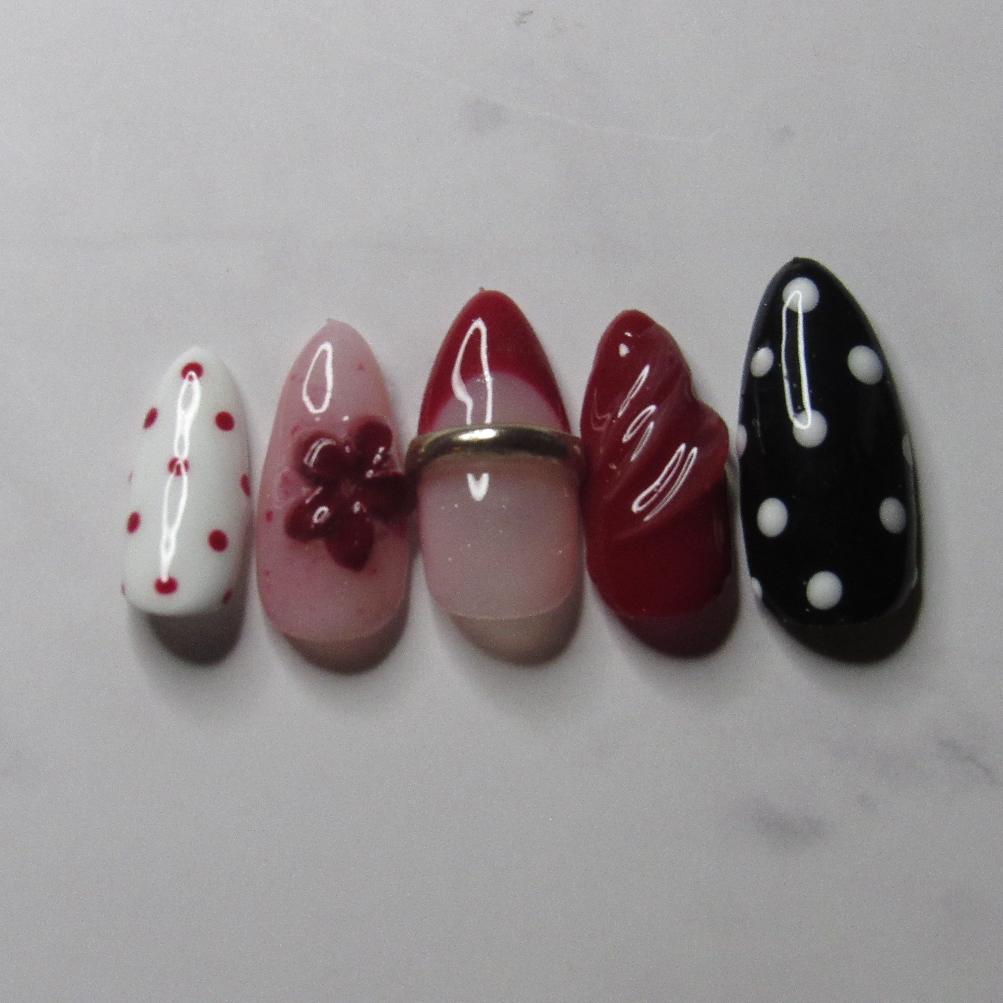 Dotted in Crimson
