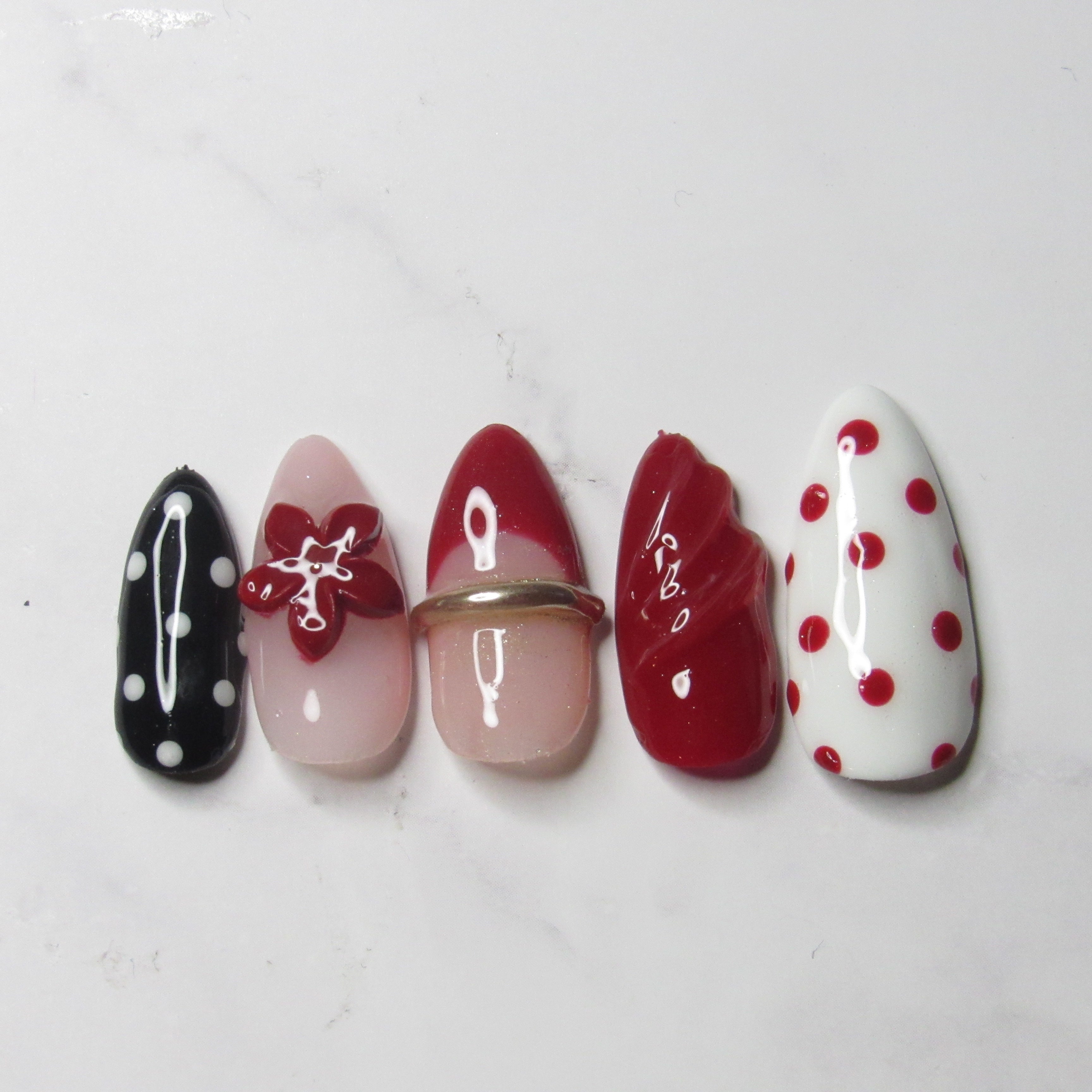 Dotted in Crimson